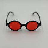 Black Red Circle Glasses