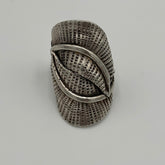 Closed Eye Silver Ring