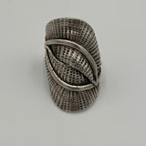 Closed Eye Silver Ring