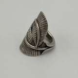Closed Eye Silver Ring