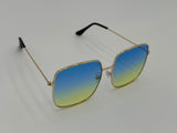 Blue Yellow Fade Sunglasses