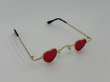 Gold Hearts Sunglasses