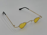 Gold Hearts Sunglasses