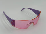 Pink Purple Futuristic Sunglasses
