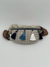 Beige Blue Cross Body Bag