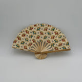 Mini Elephant Print Handmade Bamboo Fan