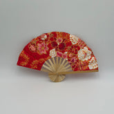 Floral Print Handmade Bamboo Fan