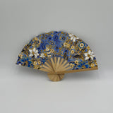 Floral Print Handmade Bamboo Fan