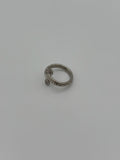 Steel Swirl Ring