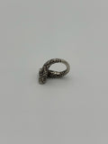 Bended Tribal Steel Ring