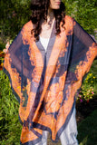 Purple Orange Shawl