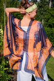 Purple Orange Shawl