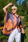 Purple Orange Shawl