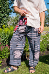 Grey Tribal Pants