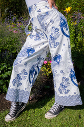 Blue Koi Pants