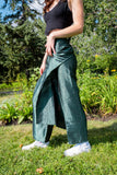 Silk Emerald Wrap Pants