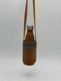 Brown Maze Water Bottle Bag