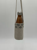 Grey White Diamond Water Bottle Bag