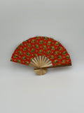 Mini Elephant Print Handmade Bamboo Fan