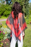 Red Black Shawl