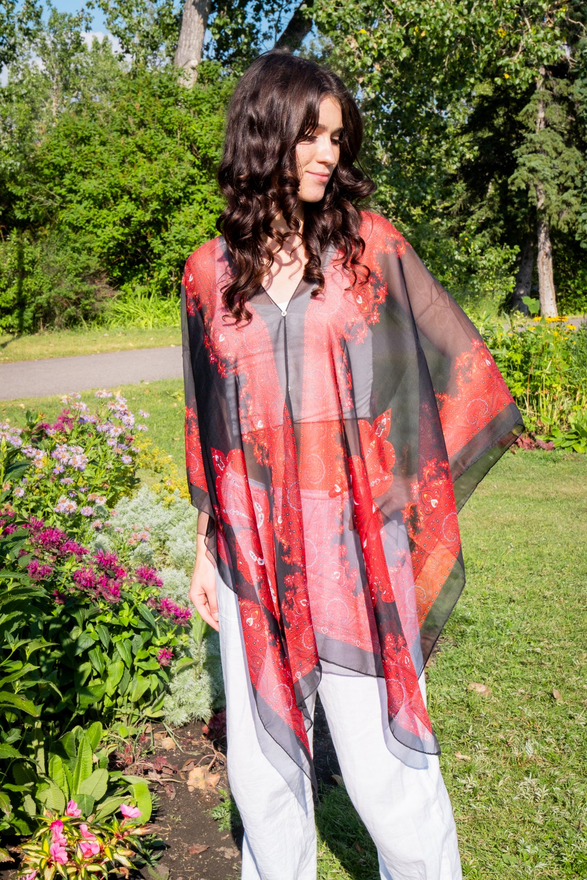 Red Black Shawl