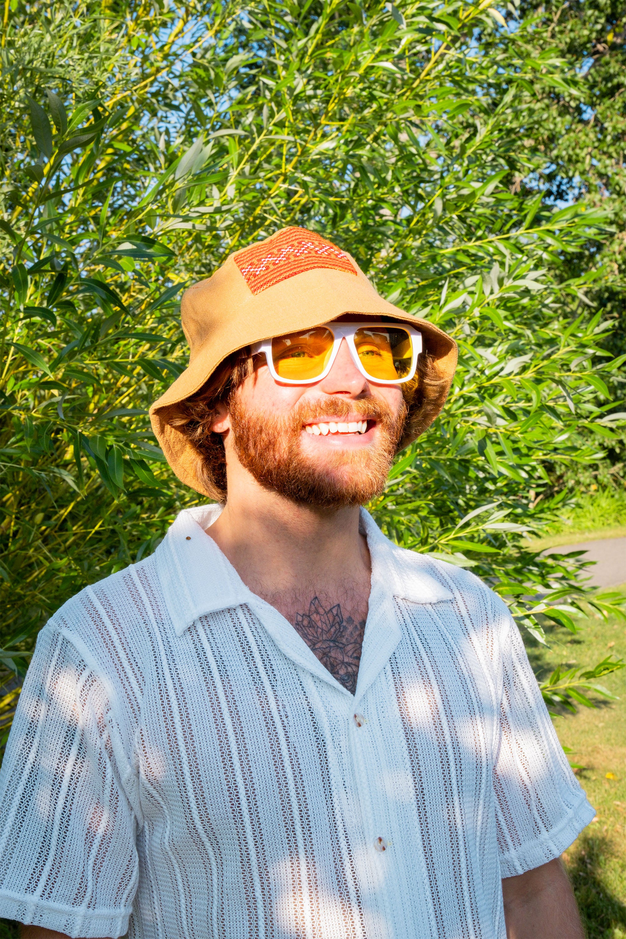 Traditional Hill Tribe Fabric Bucket Hat