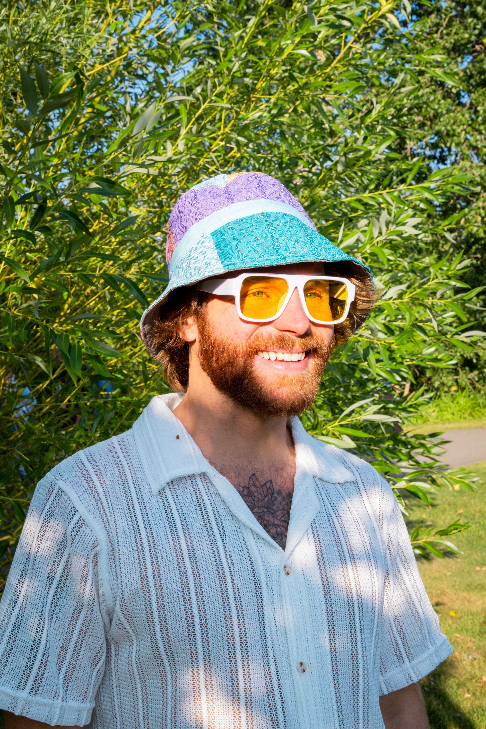 Traditional Hill Tribe Fabric Bucket Hat