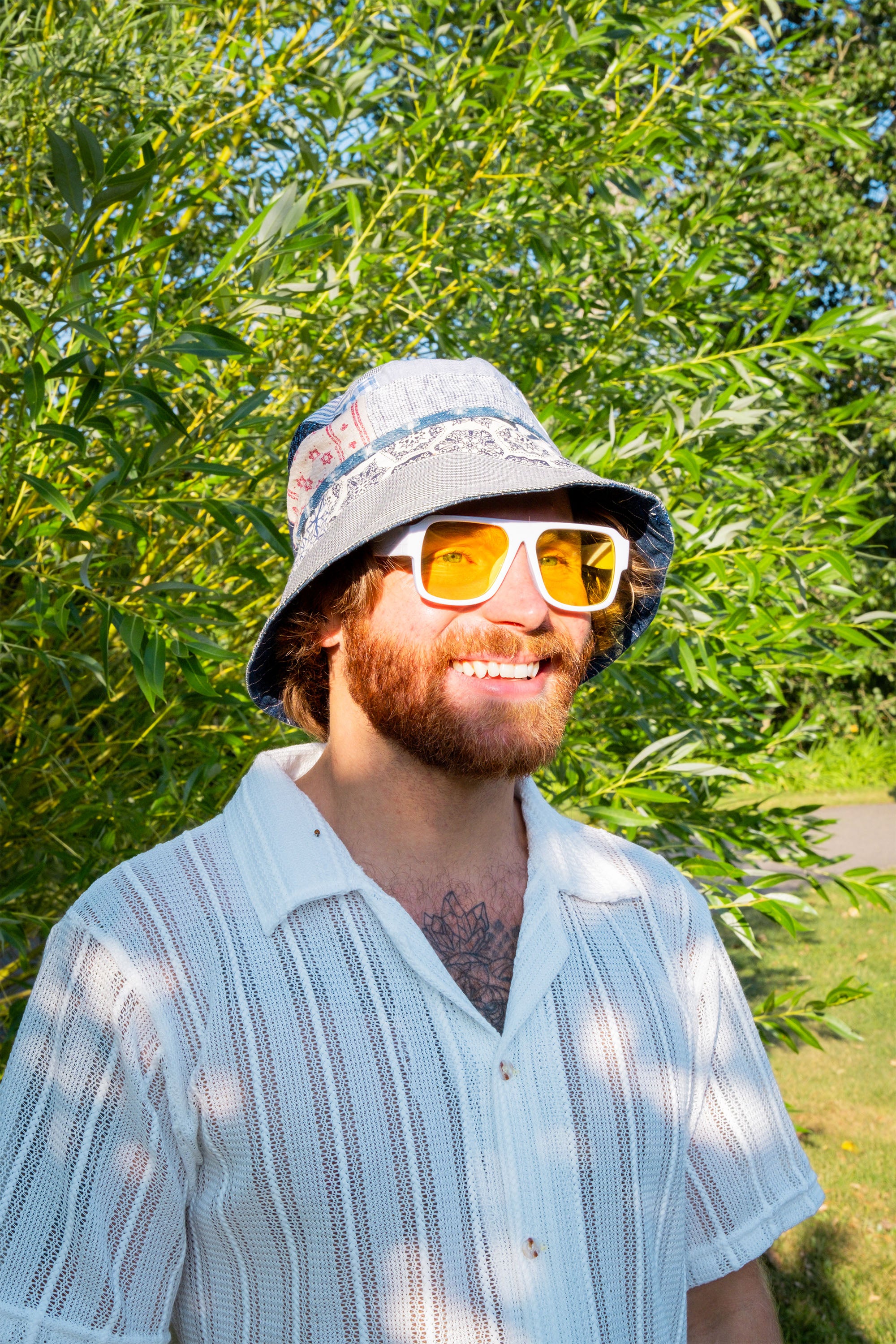 Traditional Hill Tribe Fabric Bucket Hat